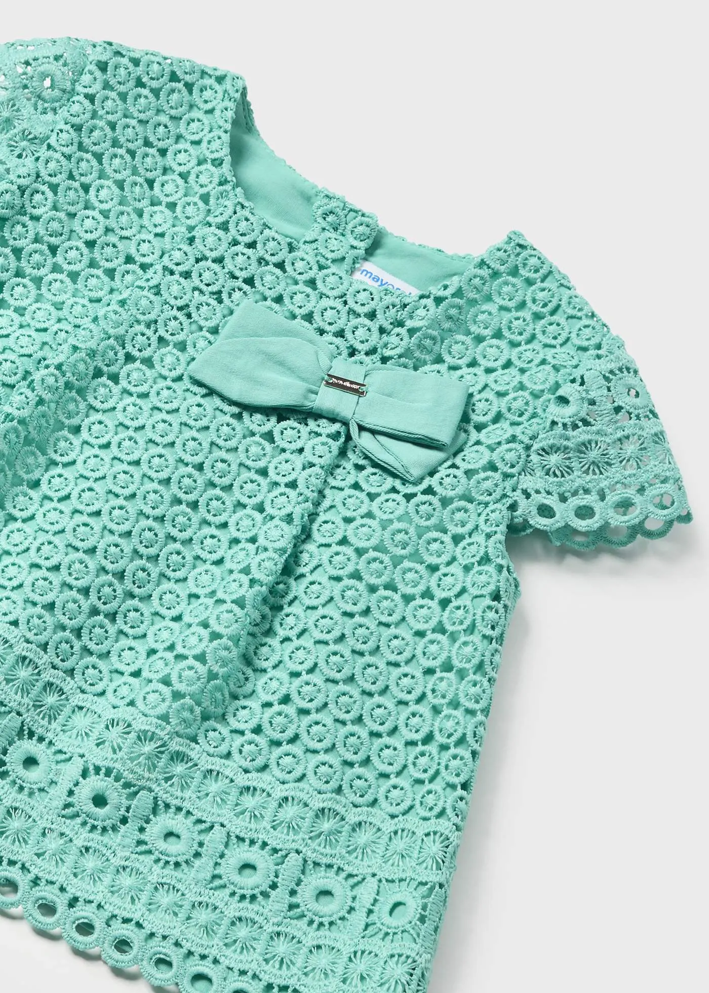 1233 - Crochet short set for baby girl - Agate