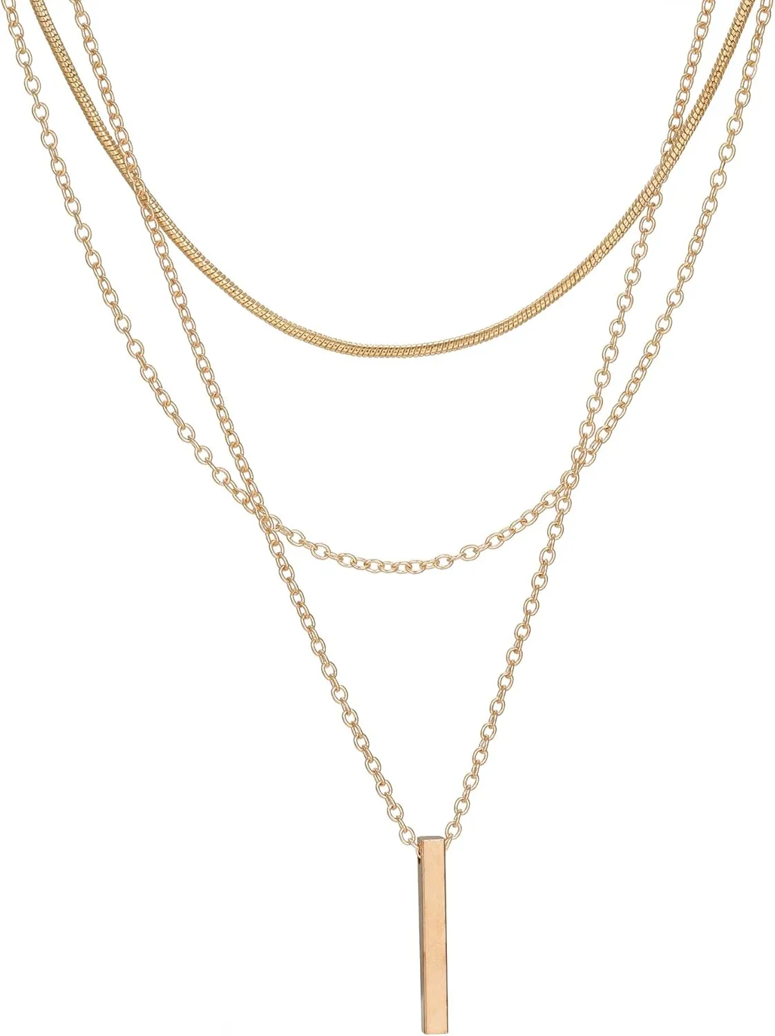14K Gold Plated necklace for Women,Layered Necklaces for Women,Elegant and Stylish gift for Valentine's Day,Mother's Day,New Year, Christmas, for Her
