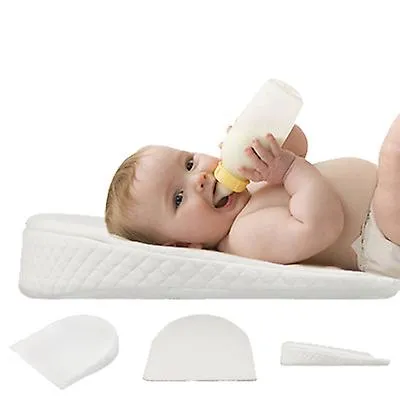 2# pink Anti-spitting milk baby triangle slope pillow, memory foam baby feeding pillow AZ19897
