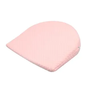 2# pink Anti-spitting milk baby triangle slope pillow, memory foam baby feeding pillow AZ19897