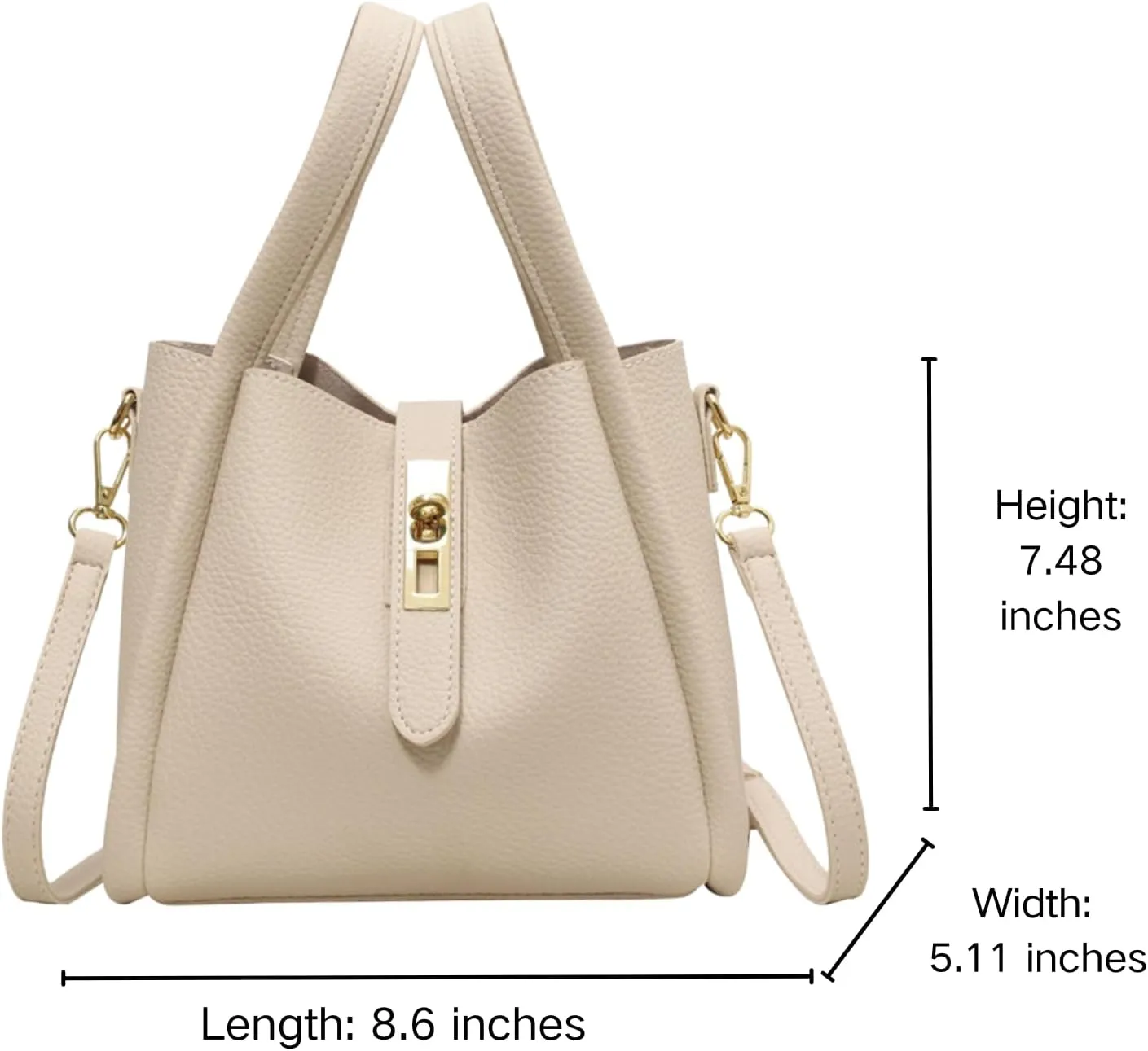2Pcs Bucket Bags for Women PU Leather Bucket Handbag Work Bucket Tote Bag Trendy Vintage Bucket Shoulder Bag