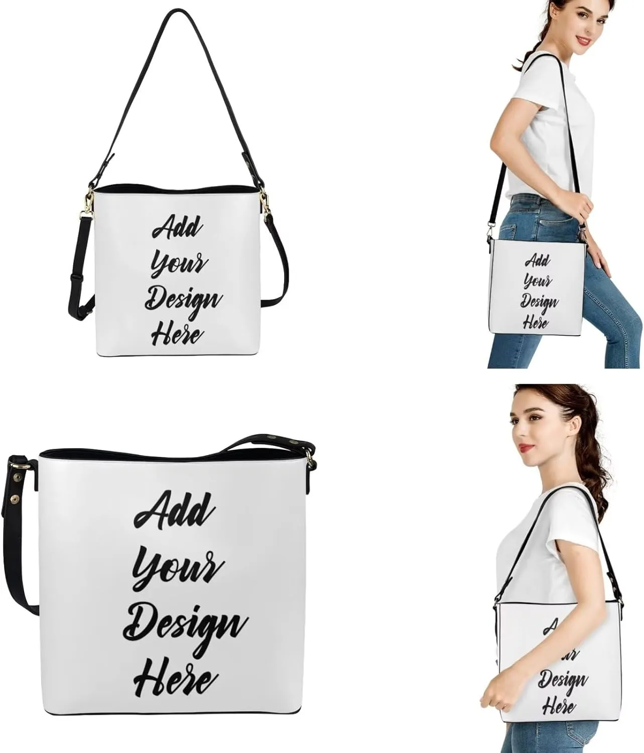 3 Piece Purse Set for Women Cute Shoulder Bags Handbags and Wallets Valentine's Day Tote Leather Hobo Bag