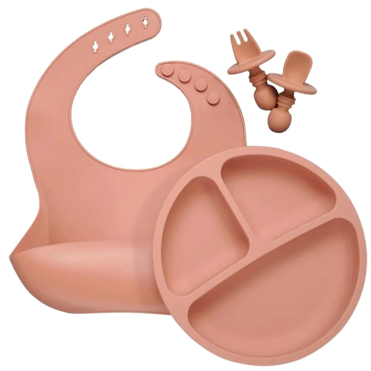 4 Piece Silicone Feeding Set