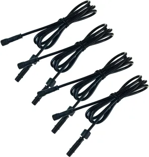 4pcs Pack Extension Cord, 3.28ft 2Pins with Waterproof Male and Female Connector, Copper Core Wire, Lighting Accessories Fittings for LED Inground/Step Stair/Underwater Swimming Pool Lights