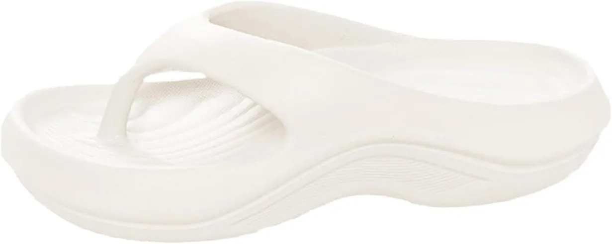 Arch Support Flip Flops for Women Plantar Fasciitis, Orthopedic Sandals, Slip On Thong Sandals, Orthotic Slippers Indoor and Outdoor, Comfortable Walking Slides for All Day Wear, Ladies Wedge Slippers