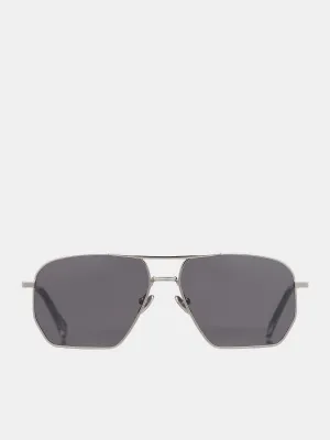 Aviator Sunglasses (COPSG07F8001-SILVER-BLACK)