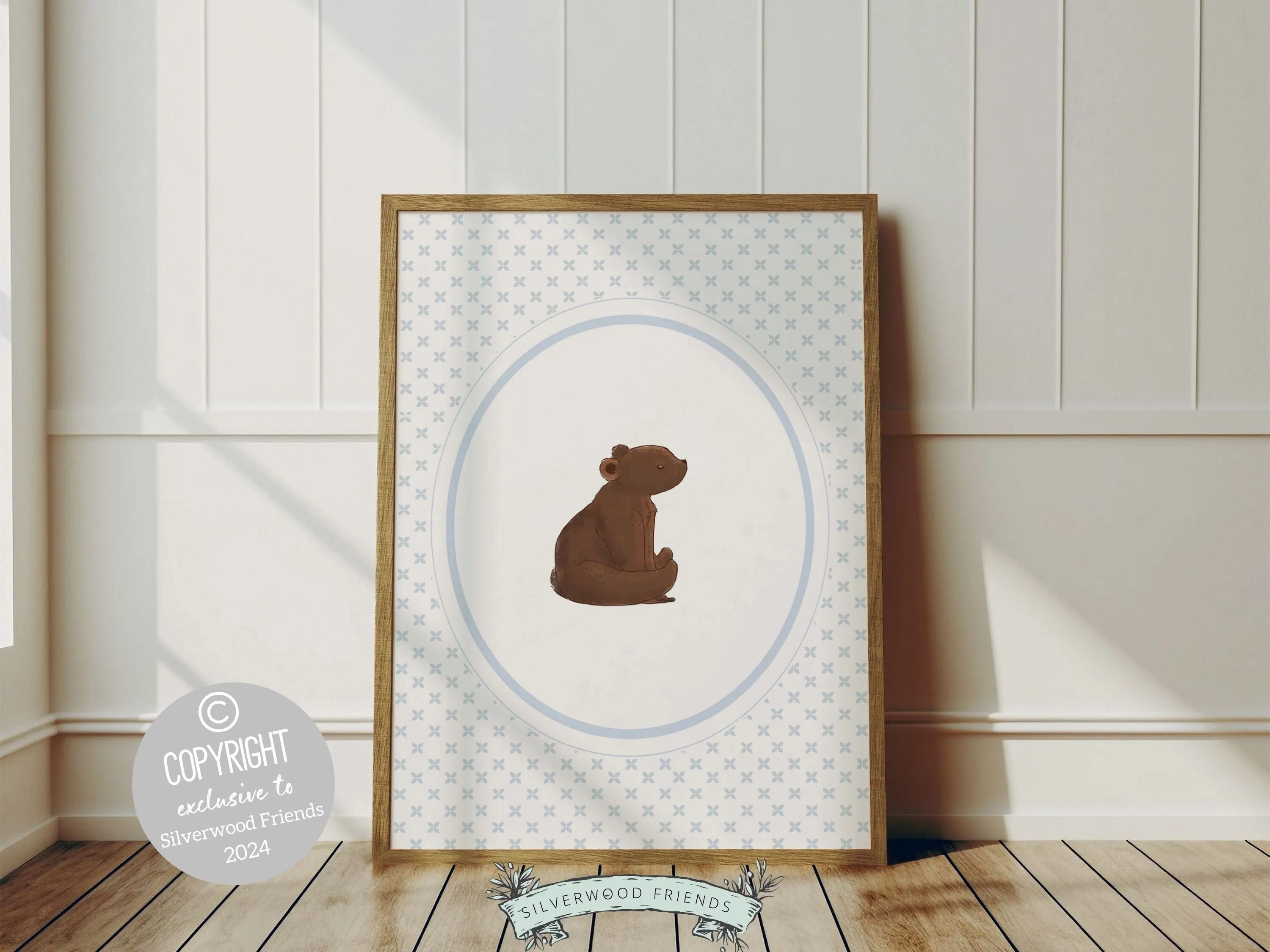 Baby Brown Bear Nursery Prints