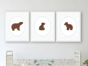 Baby Brown Bear Nursery Prints