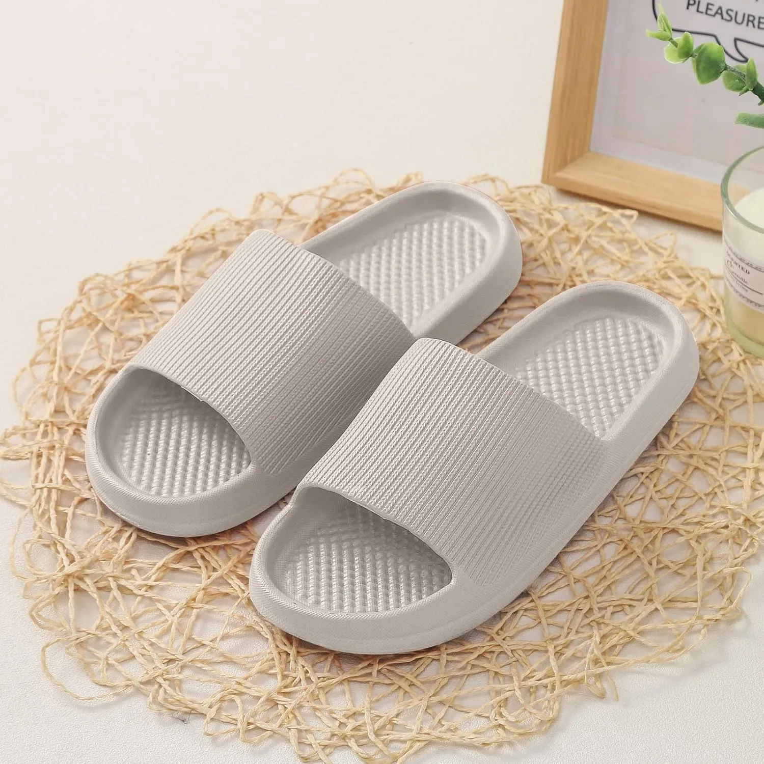 Bath Slippers Women's Slippers with Arch Support Shower Shoes Quick Drying Sandals Indoor and Outdoor