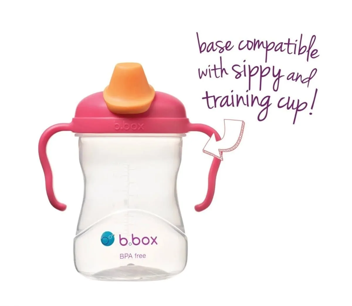 B.Box Soft Spout Cup - Strawberry Shake Pink Orange