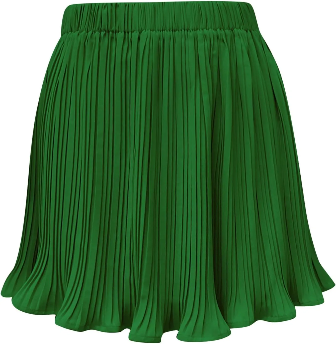 BTDECLAR Women's Pleated A Line Mini Skirt Basic High Elastic Waisted Flowy Short Skirts Trendy Summer Casual Athletic Skirts