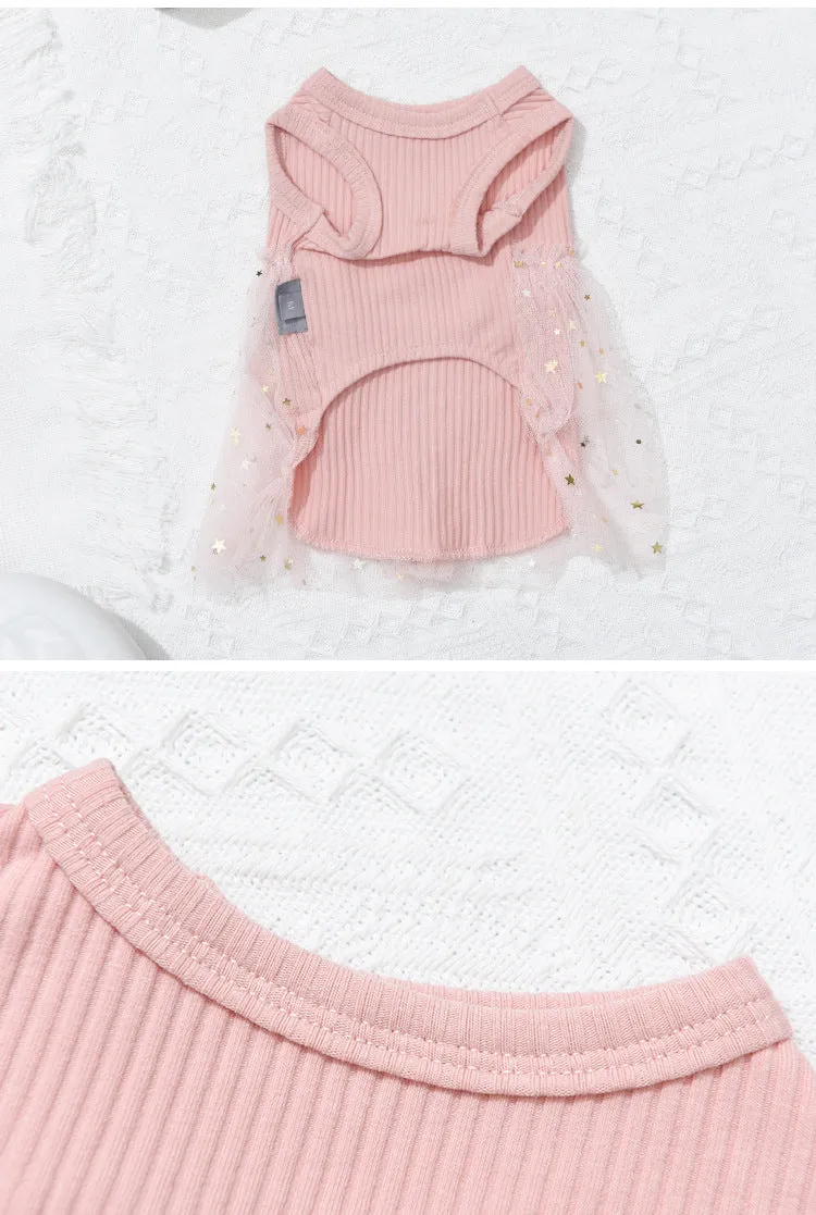 Cat Skirt Pet Clothing Sunken Stripe Skirt