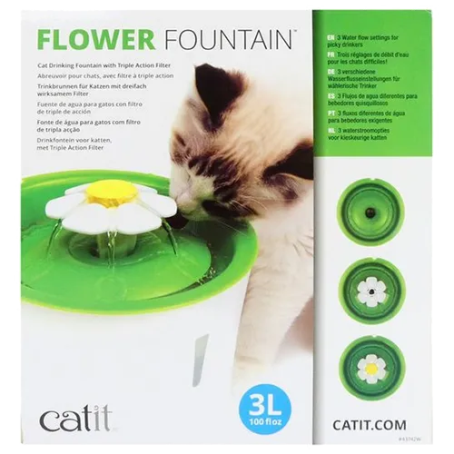 CatIt | Flower Cat Drinking Fountain with Triple Action Filter - 3L