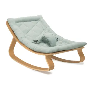 Charlie Crane LEVO Baby Rocker - Beech with Farrow Cushion
