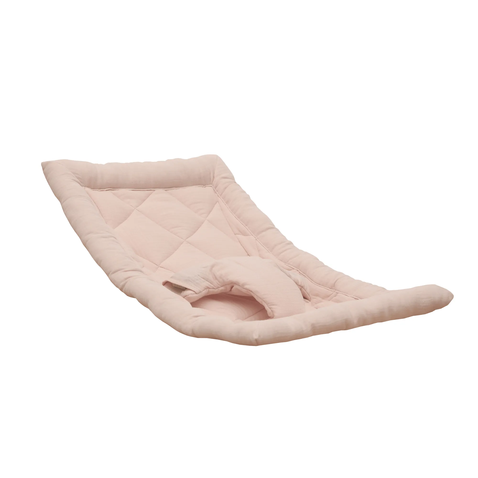 Charlie Crane LEVO Baby Rocker - Beech with Nude Pink Cushion