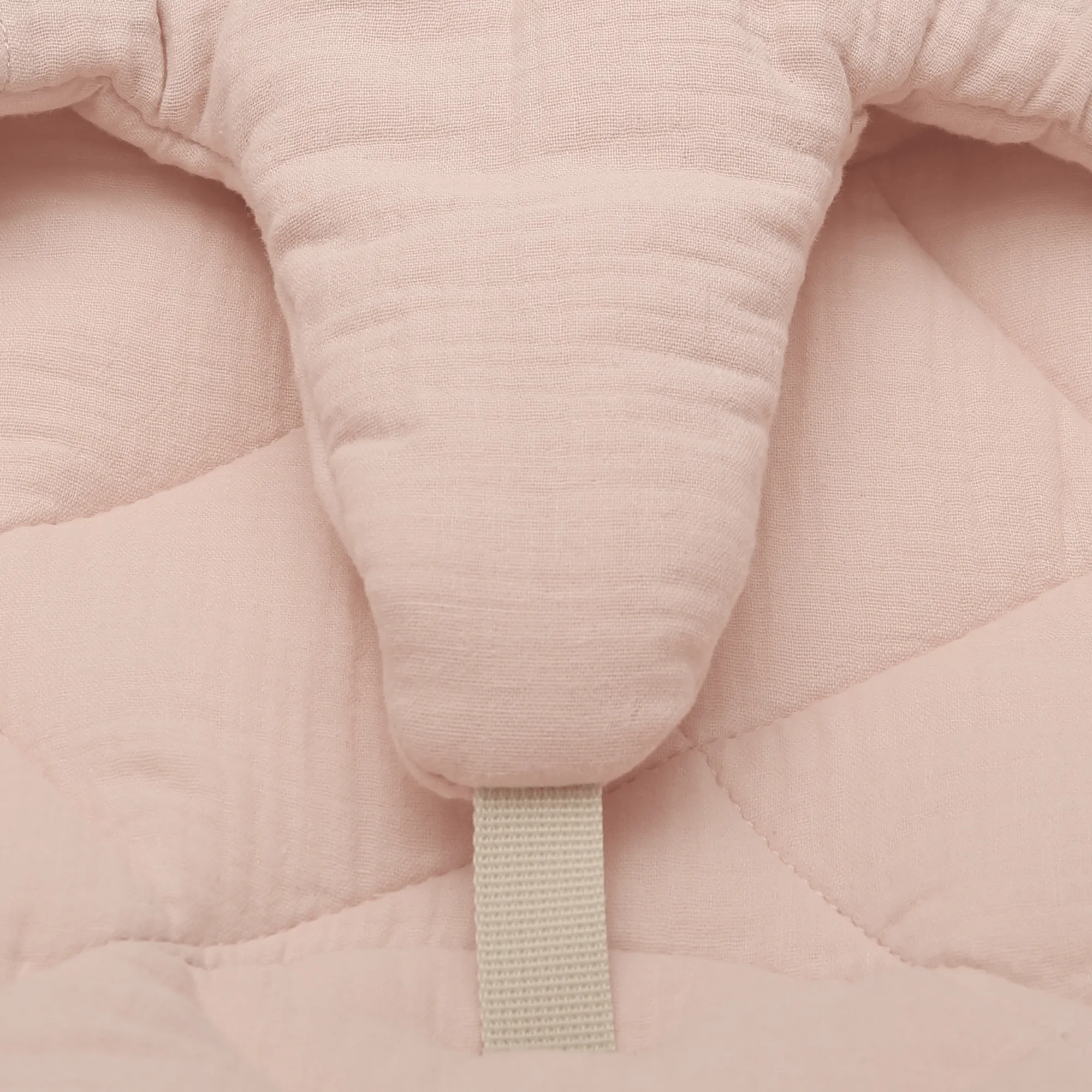 Charlie Crane LEVO Baby Rocker - Beech with Nude Pink Cushion