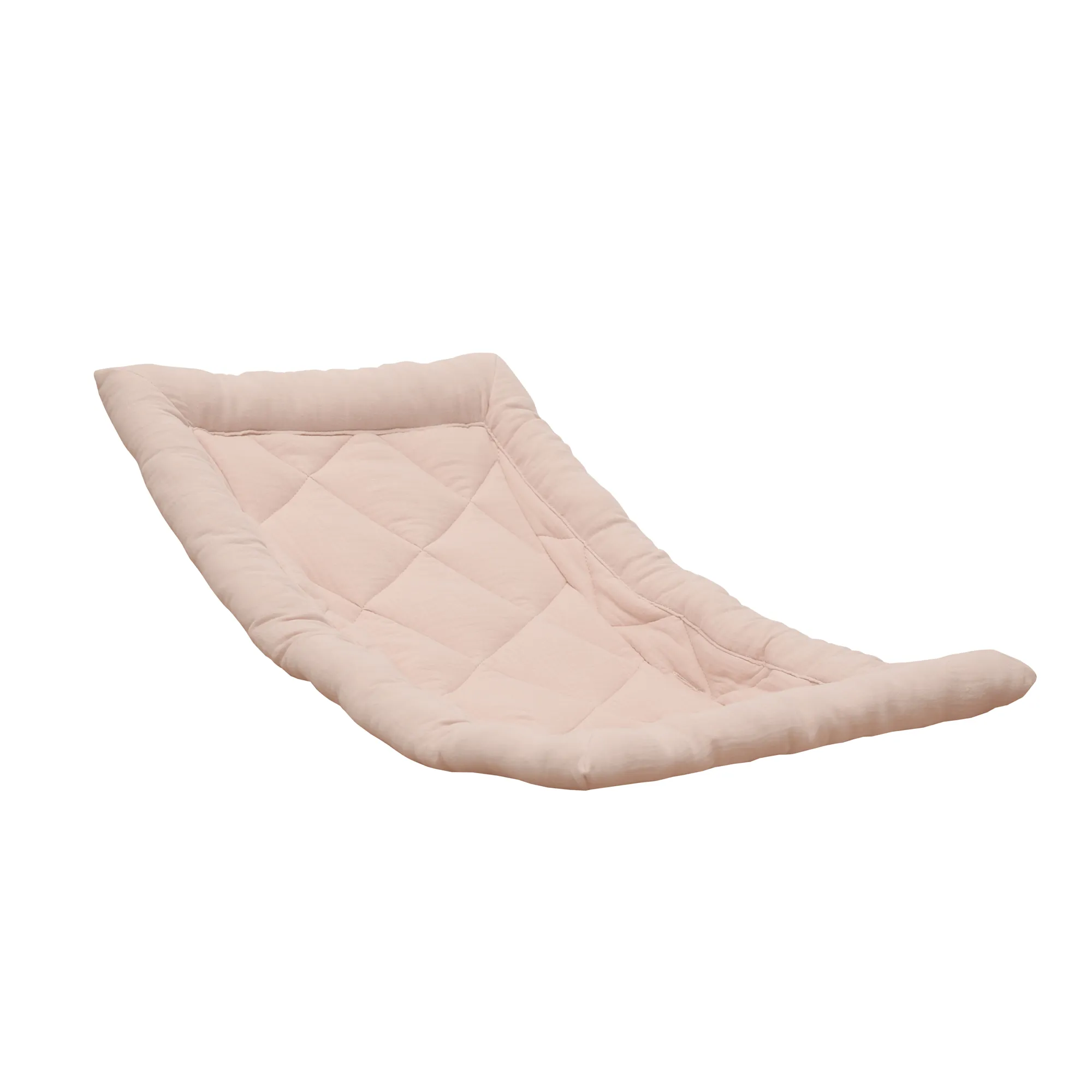 Charlie Crane LEVO Baby Rocker - Beech with Nude Pink Cushion