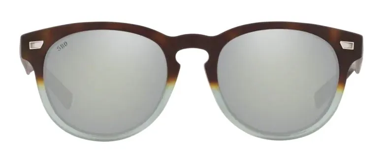 Costa Del Mar Del Mar Matte Tide Pool Frame - Gray Silver Mirror 580 Glass Lens - Polarized Sunglasses
