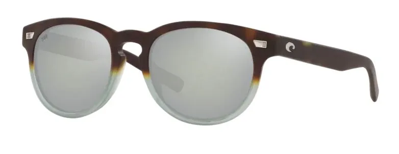 Costa Del Mar Del Mar Matte Tide Pool Frame - Gray Silver Mirror 580 Glass Lens - Polarized Sunglasses