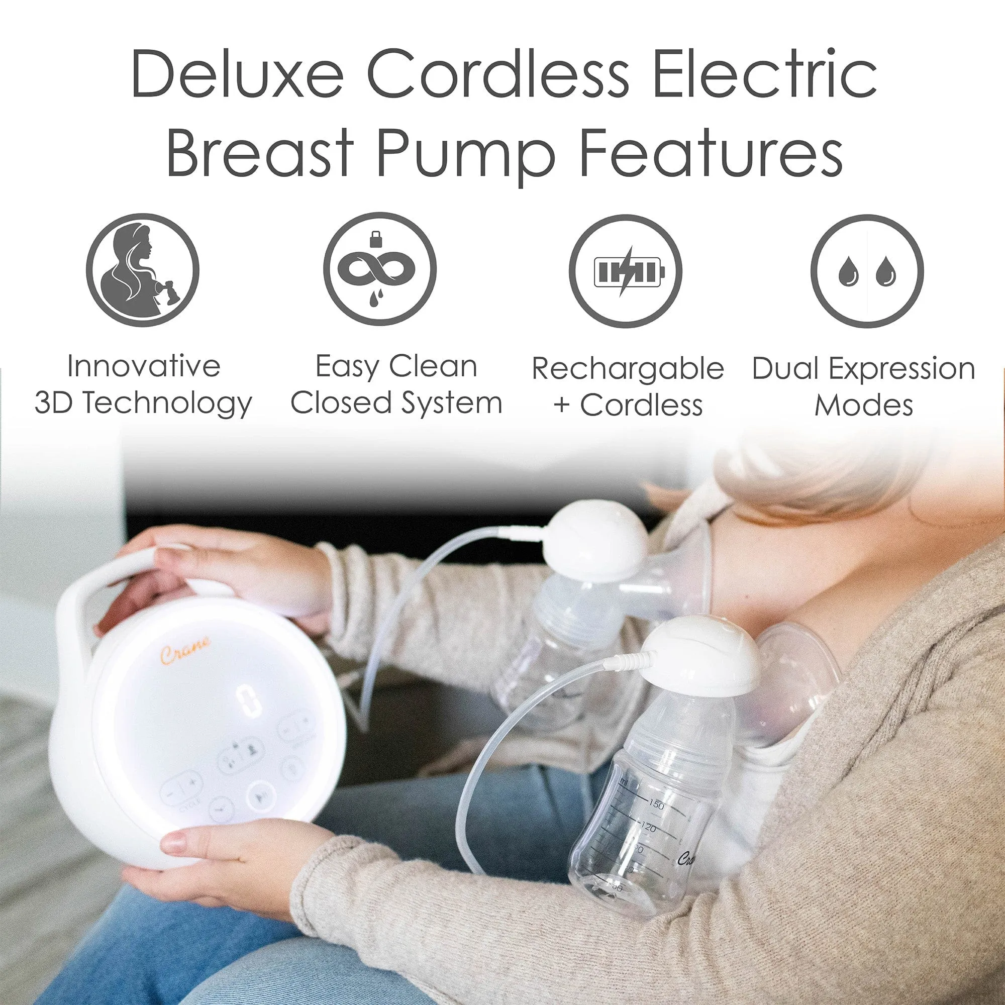 Crane Rechargeable Breast Pump - Hospital Grade