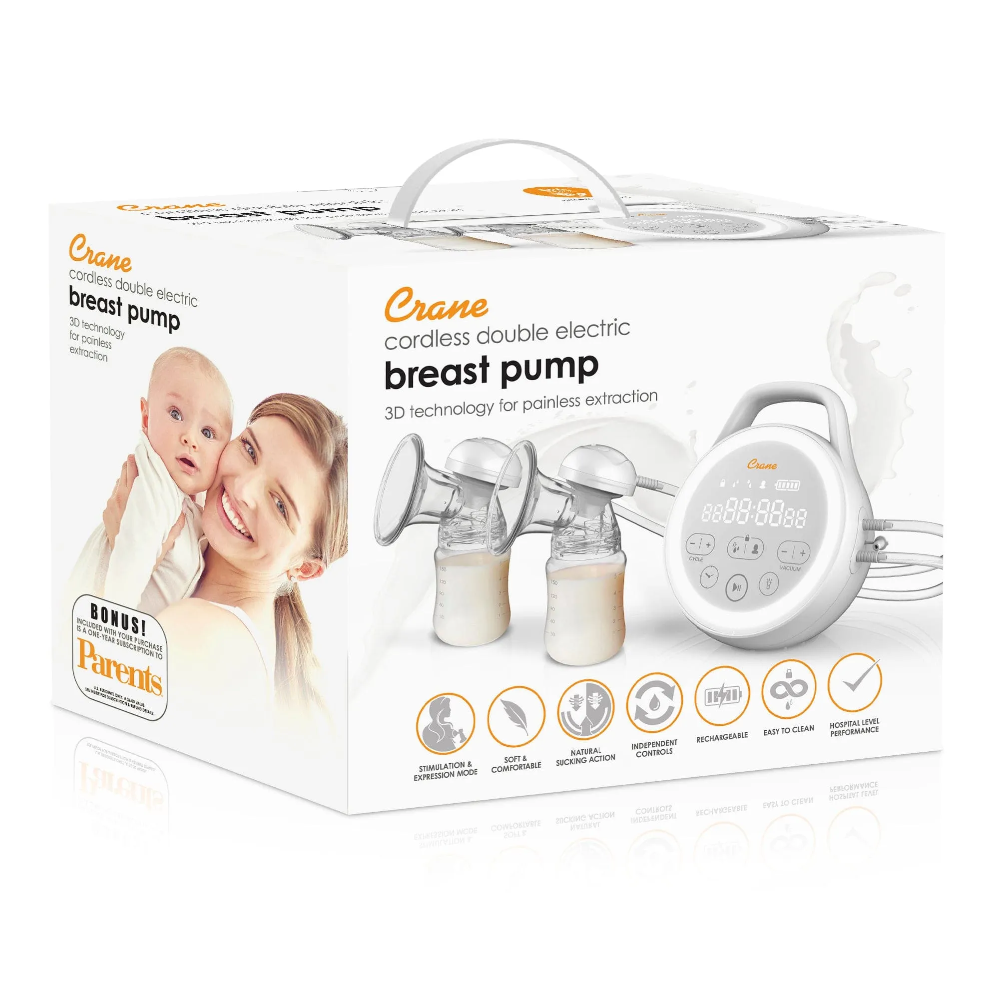Crane Rechargeable Breast Pump - Hospital Grade