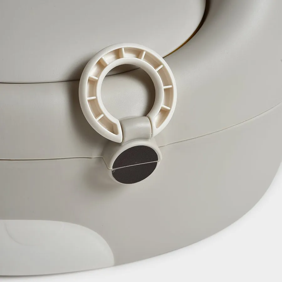 Cuddle Grey Baby Potty Seat with Step Stool
