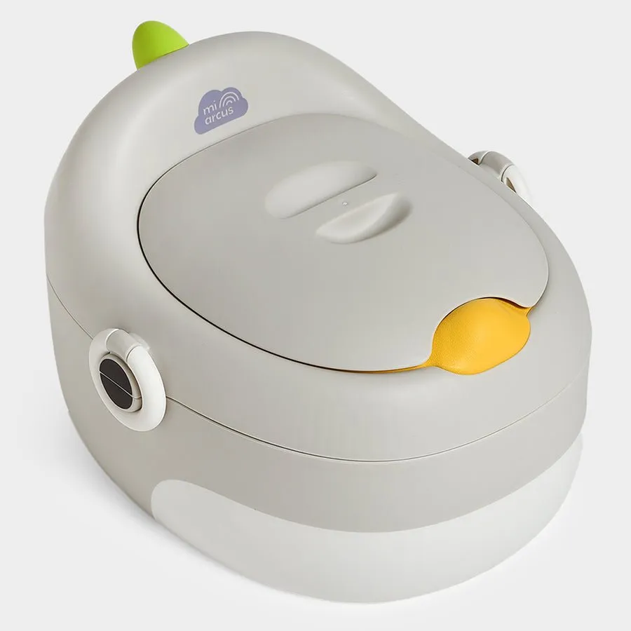 Cuddle Grey Baby Potty Seat with Step Stool