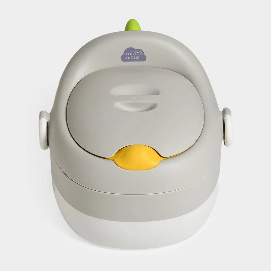 Cuddle Grey Baby Potty Seat with Step Stool
