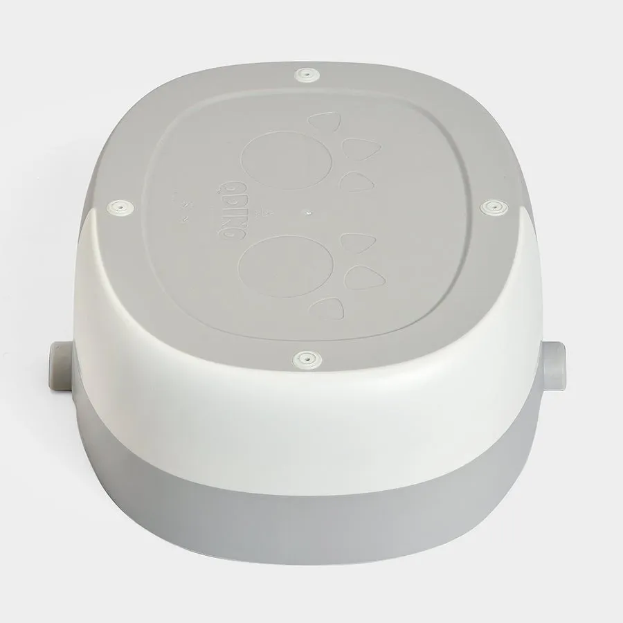 Cuddle Grey Baby Potty Seat with Step Stool
