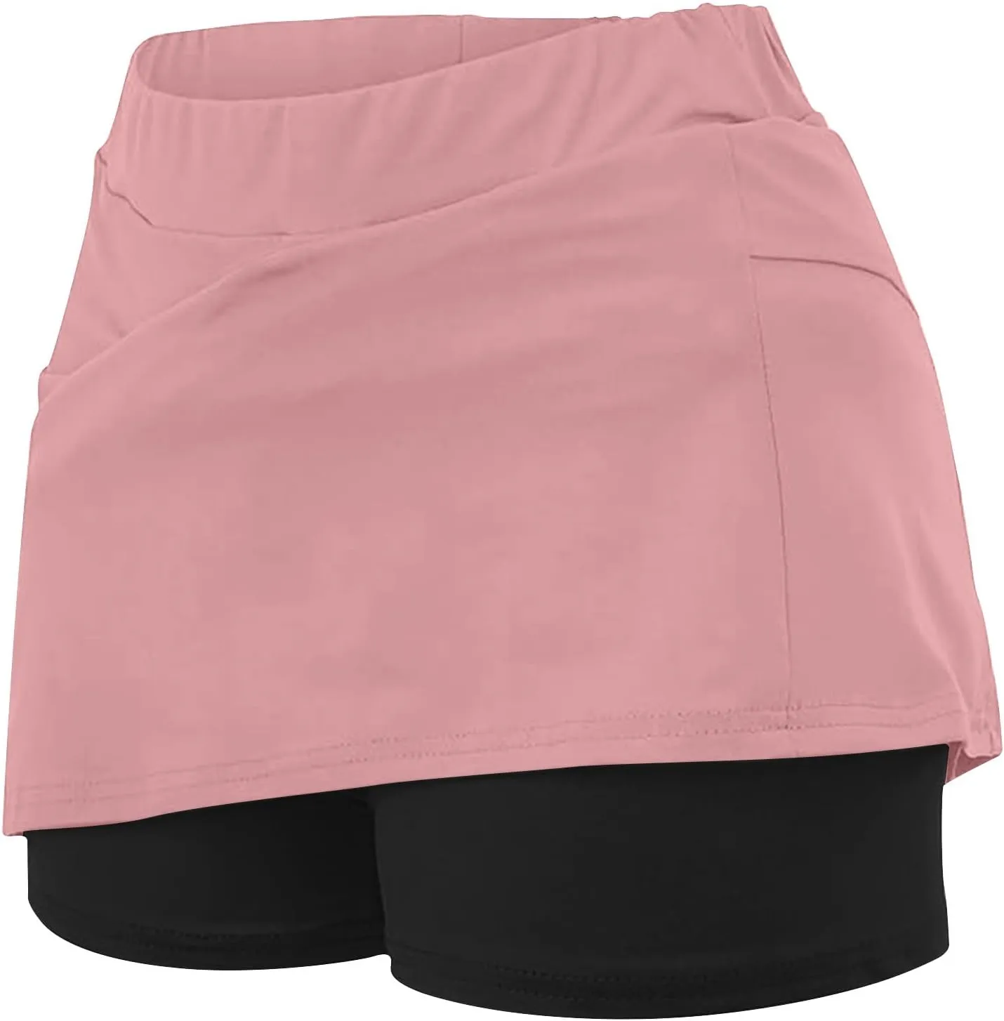 DDAPJ pyju Women's Tennis Skirt Inner Shorts Lightweight Golf Skorts Casual Sports Skirt with Shorts Running Modest Skirts