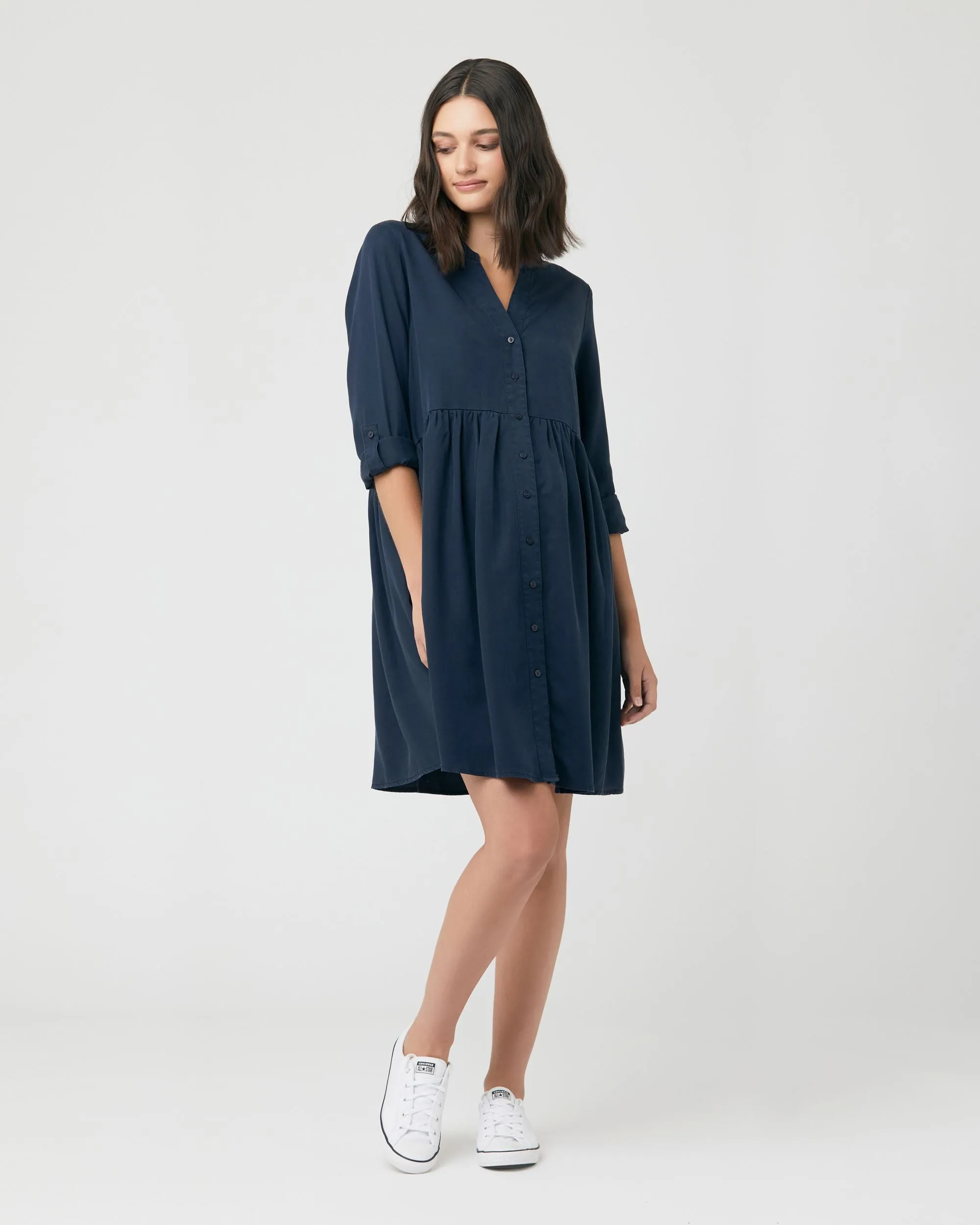 Demi Tencel Dress Navy