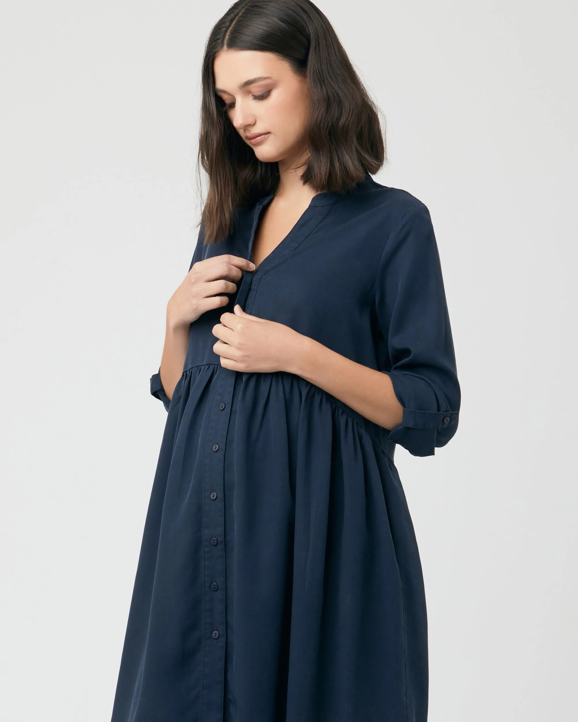 Demi Tencel Dress Navy