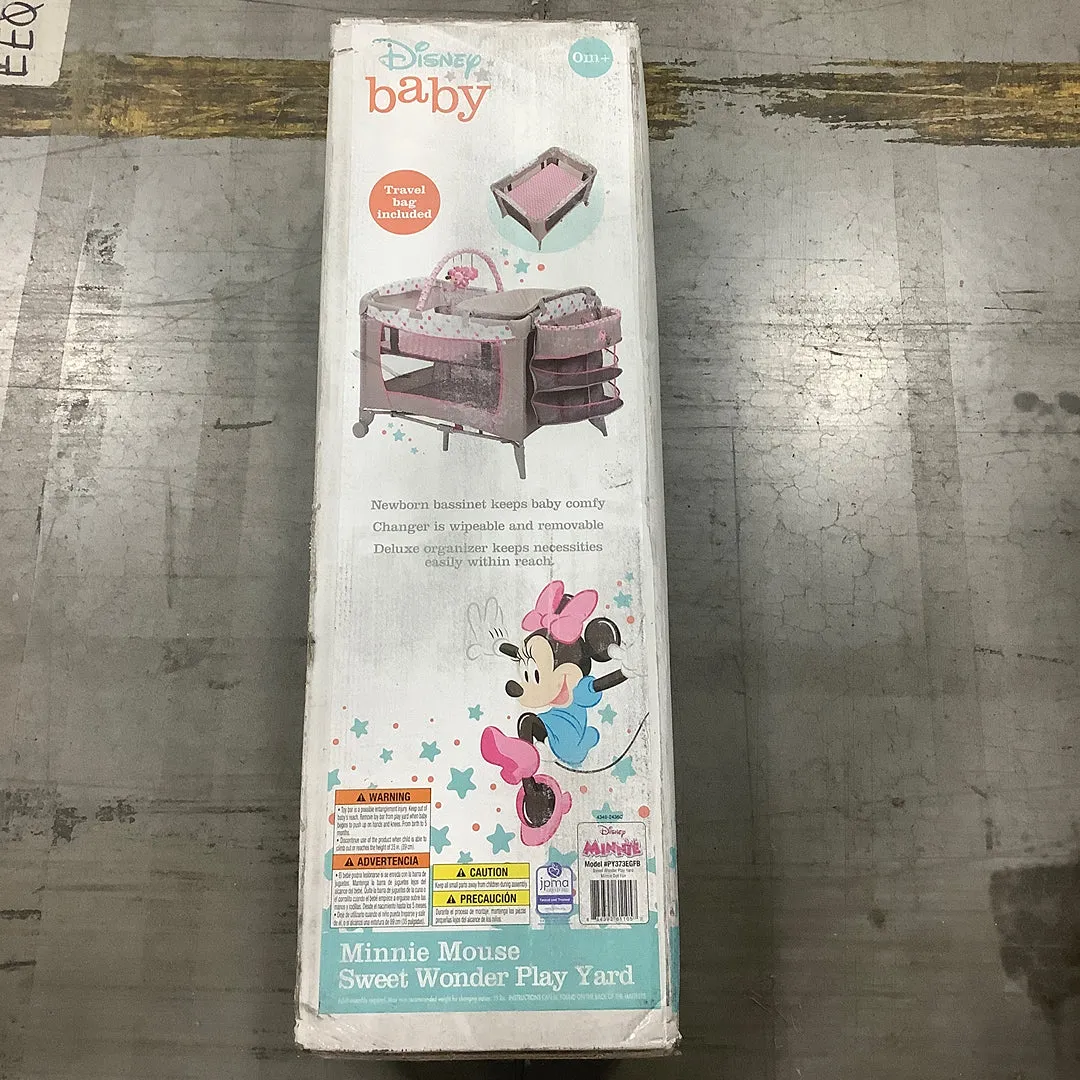 Disney Baby Sweet Wonder Play Yard with Bassinet & Storage - Minnie Dotty