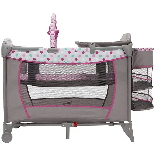 Disney Baby Sweet Wonder Play Yard with Bassinet & Storage - Minnie Dotty