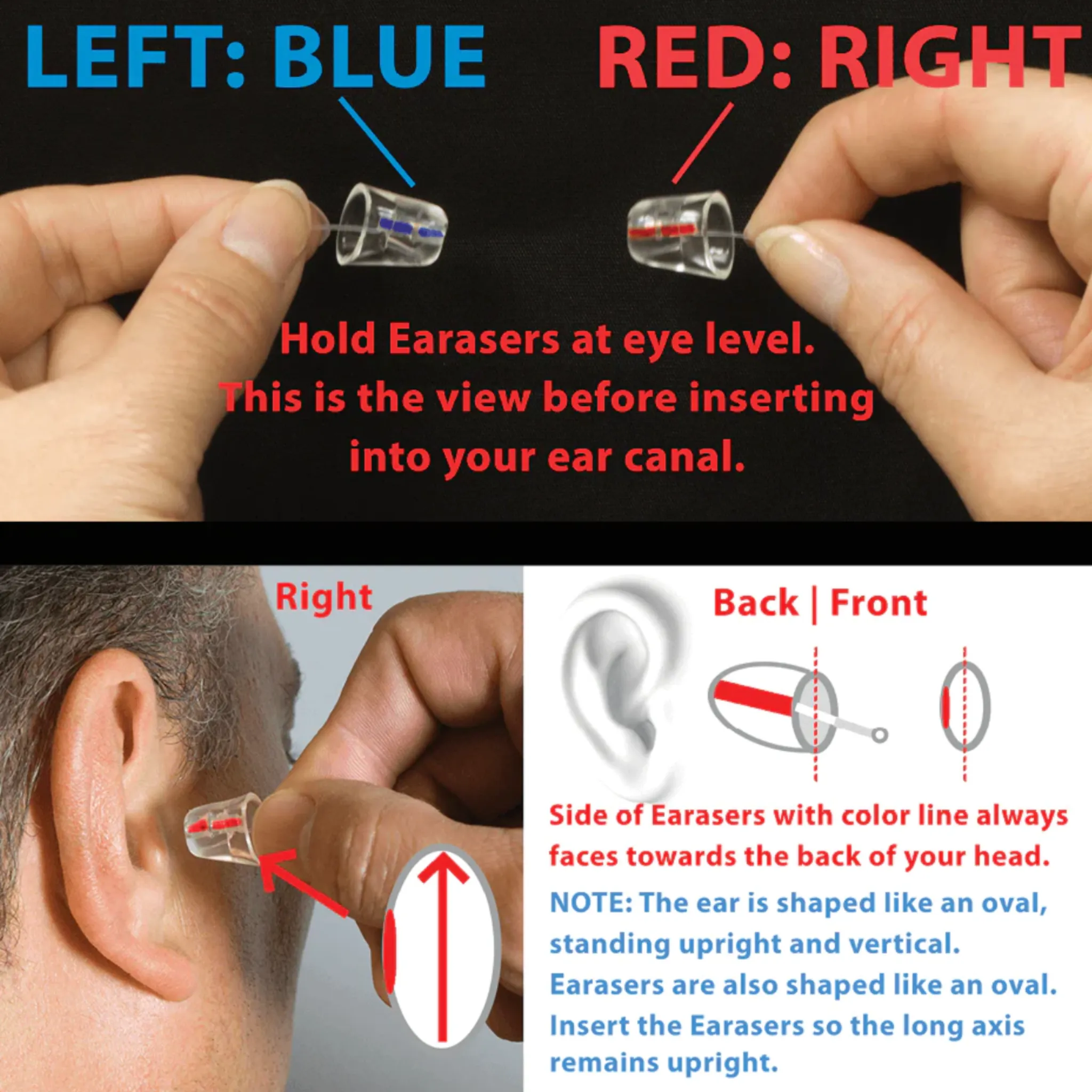 Earasers M2M Earplugs -31db Medium