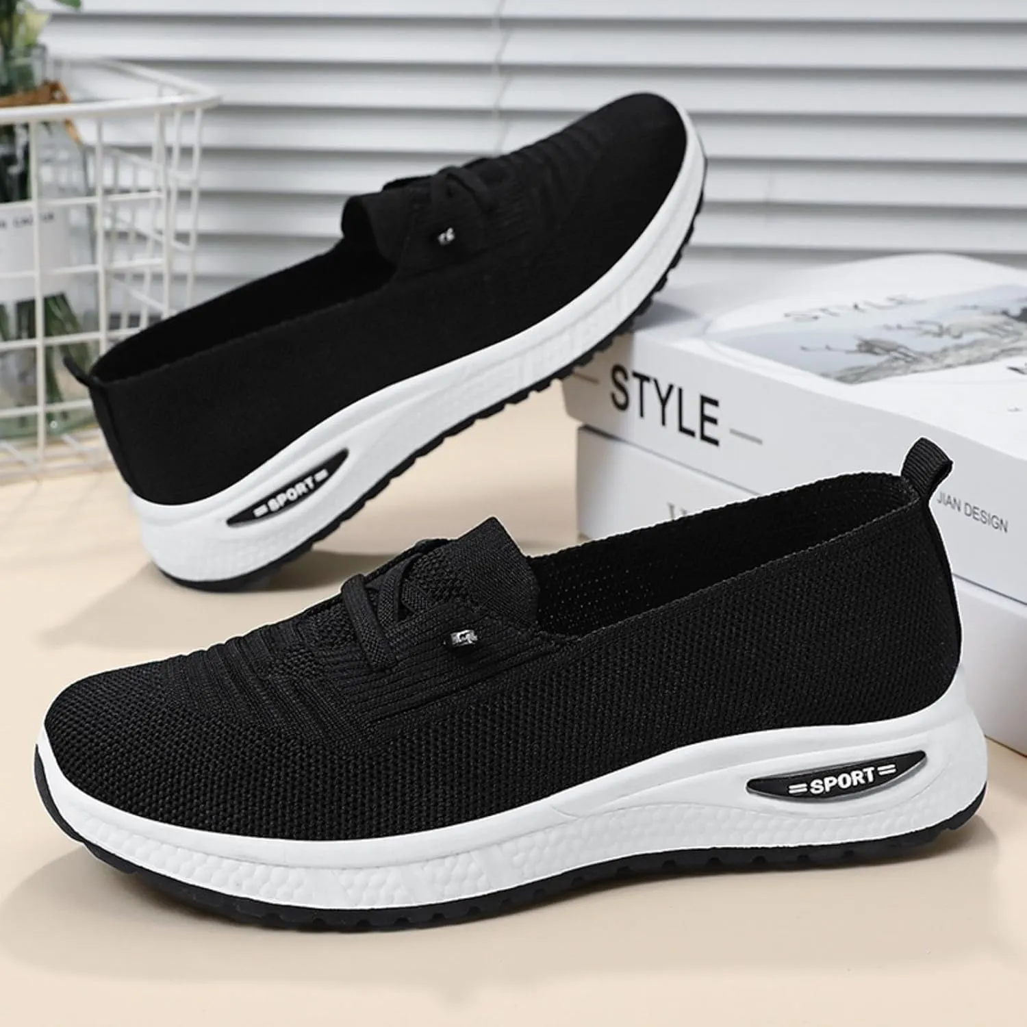 Eduavar Sandals Women Hands Free Slip On Sneaker Lightweight Casual Multi-Purpose Walking Tennis Shoes for Gym Travel Work