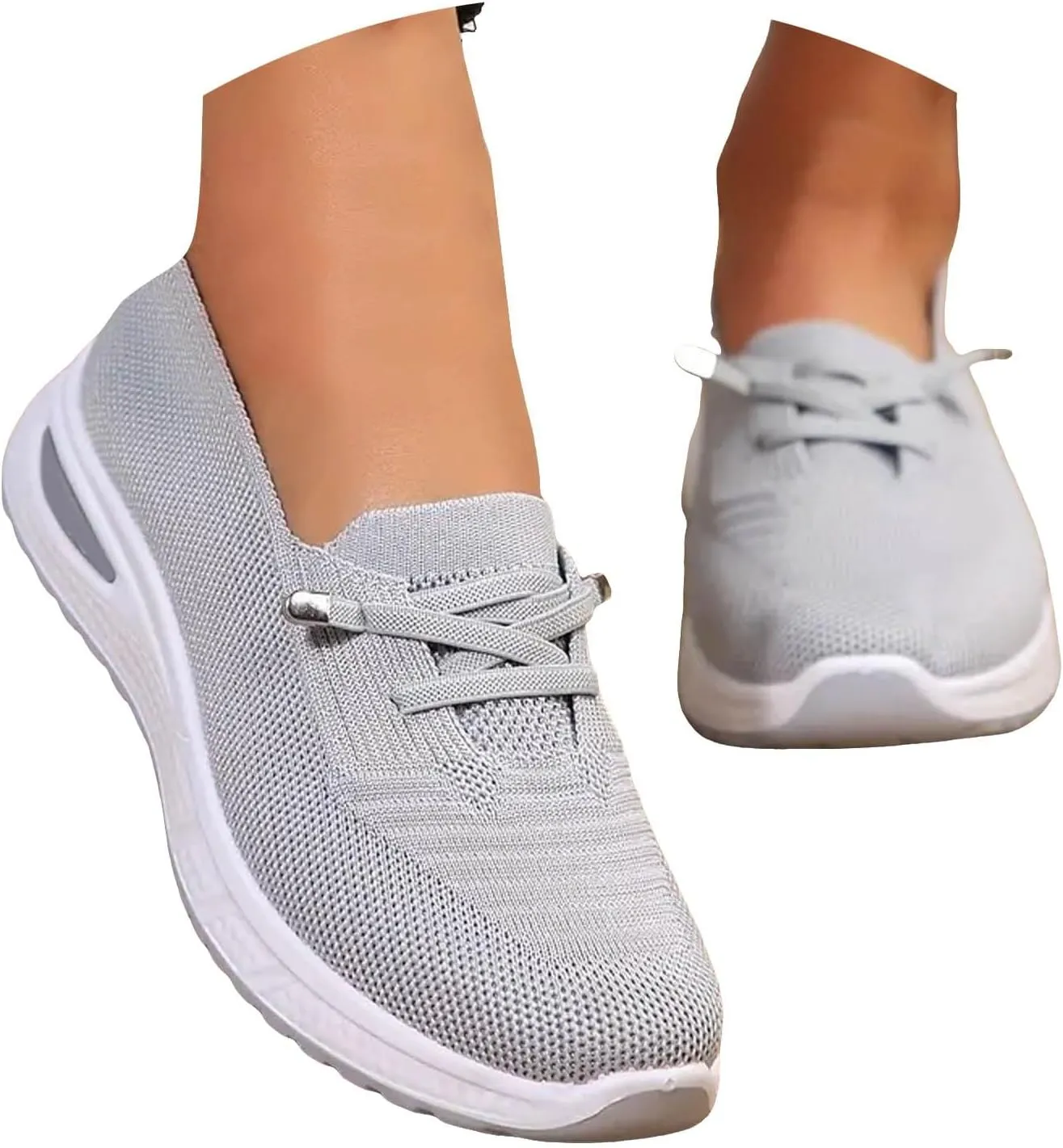 Eduavar Sandals Women Hands Free Slip On Sneaker Lightweight Casual Multi-Purpose Walking Tennis Shoes for Gym Travel Work