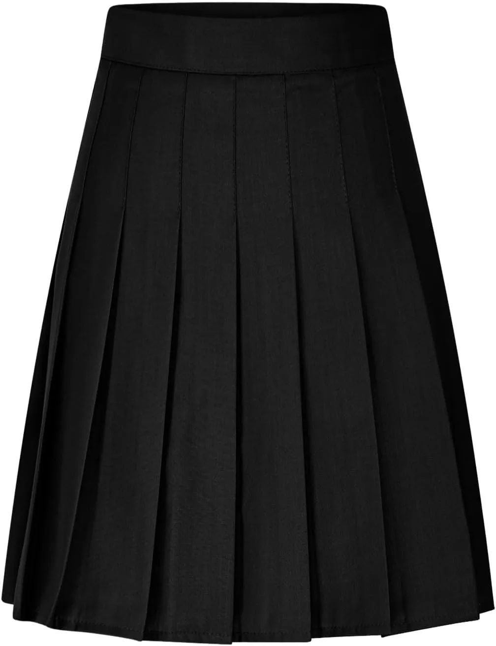 Elegant Knee Length Skorts Skirts for Women High Waisted Solid Color Pleated Skirt Casual Athletic Golf Tennis Skort