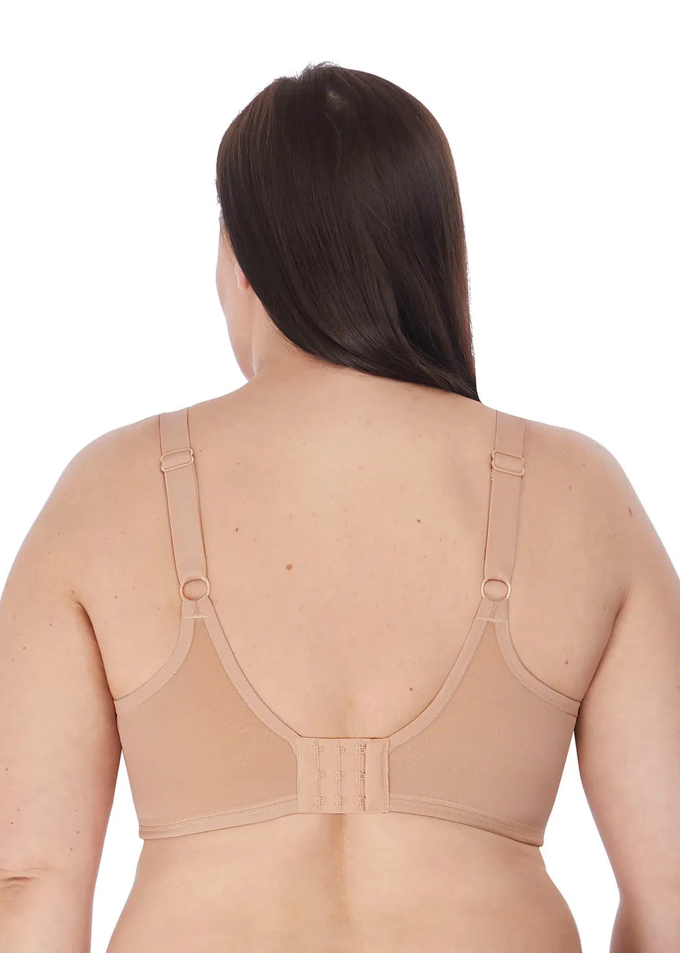 Elomi Smooth Seamless Non-Padded Underwire T-Shirt Bra (Nude   Black   Red)