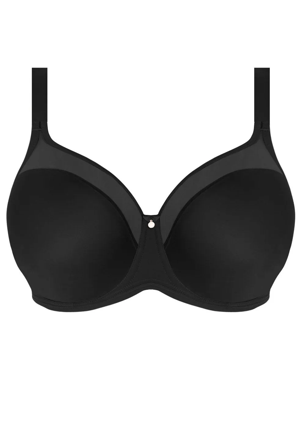 Elomi Smooth Seamless Non-Padded Underwire T-Shirt Bra (Nude   Black   Red)