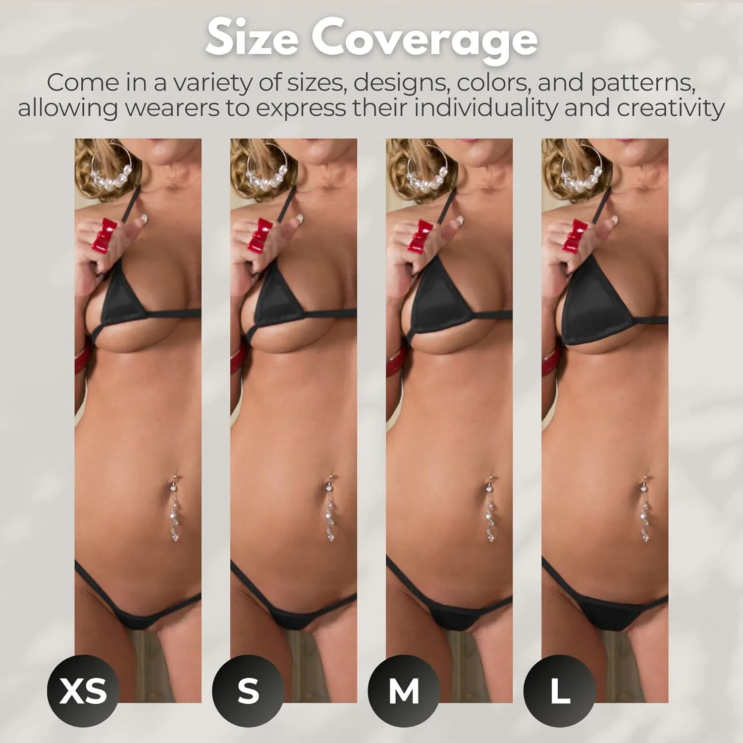 Extremely Tiny Exotic Euro Style Extreme Micro Bikini, Mini Triangle Top & Daring Tiny G-String T Back Bottom