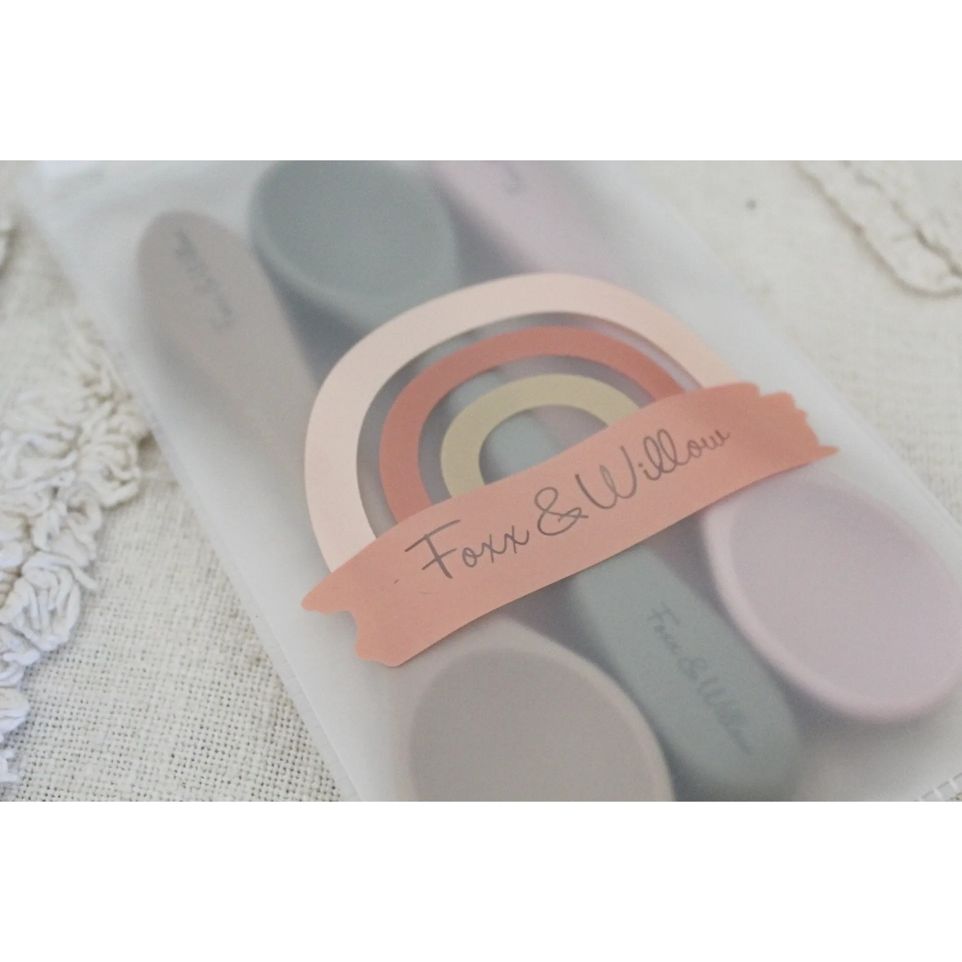 Foxx & Willow - All Silicone Spoon - 2 Pack - Cloud