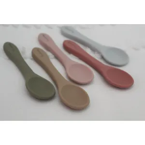 Foxx & Willow - All Silicone Spoon - 2 Pack - Cloud