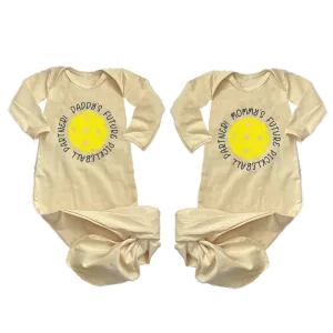 Future Mommy Or Daddy Pickleball Partner | Infant Knotted Sleeper