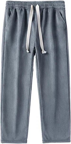 GIERIDUC Mens Fleece Joggers Workout Gym Running Pants Athletic Warm Sweatpants Active Winter Thicken Track Pants with Pocket