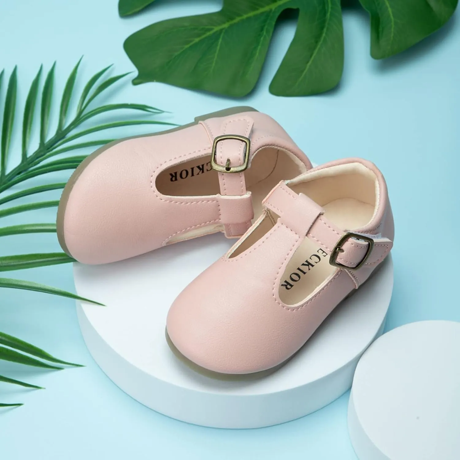 Girls Mary Jane Dress Flat Shoes School niform T-Strap Ballet Flat Toddler Little Kid Performance Shoes Toddler Girl