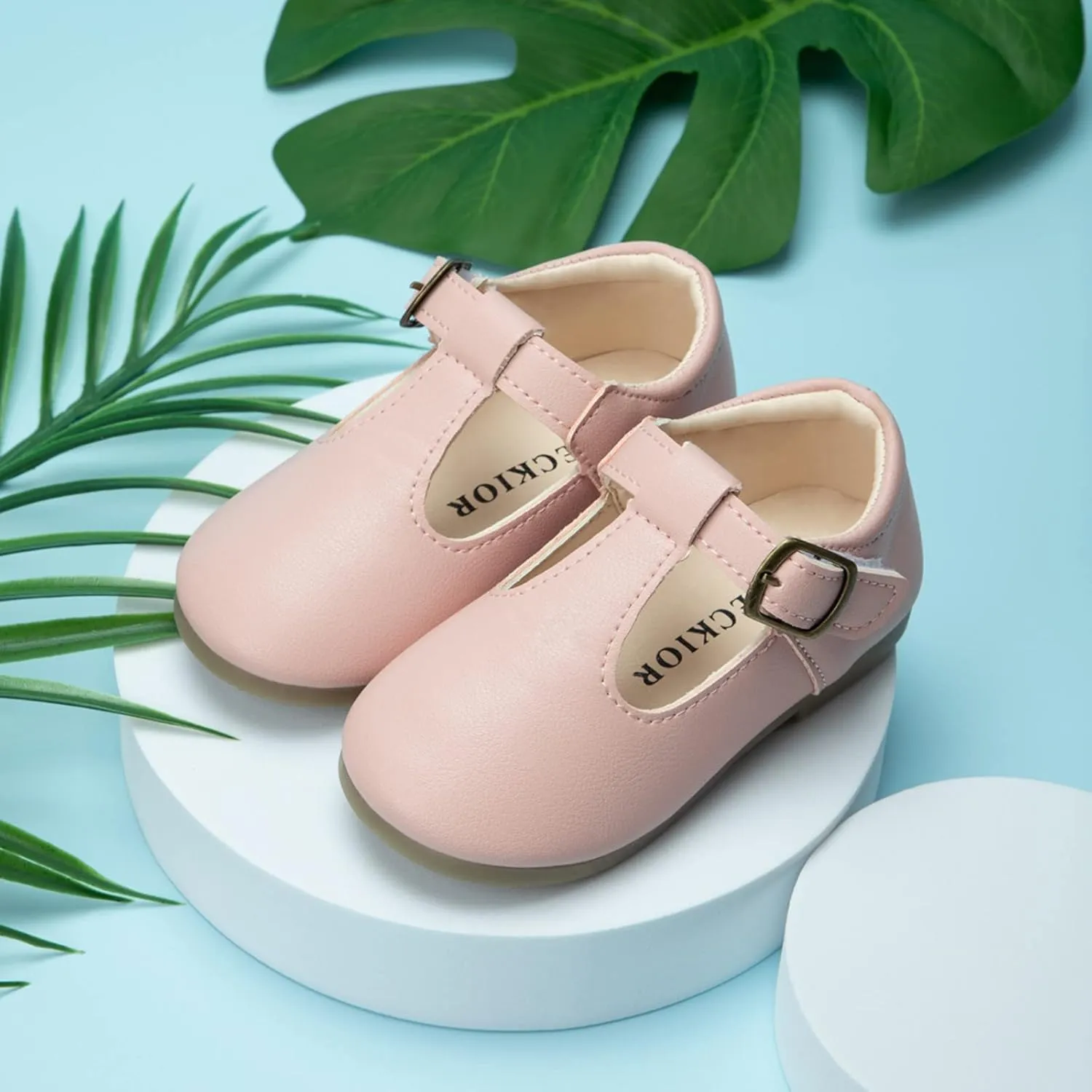 Girls Mary Jane Dress Flat Shoes School niform T-Strap Ballet Flat Toddler Little Kid Performance Shoes Toddler Girl