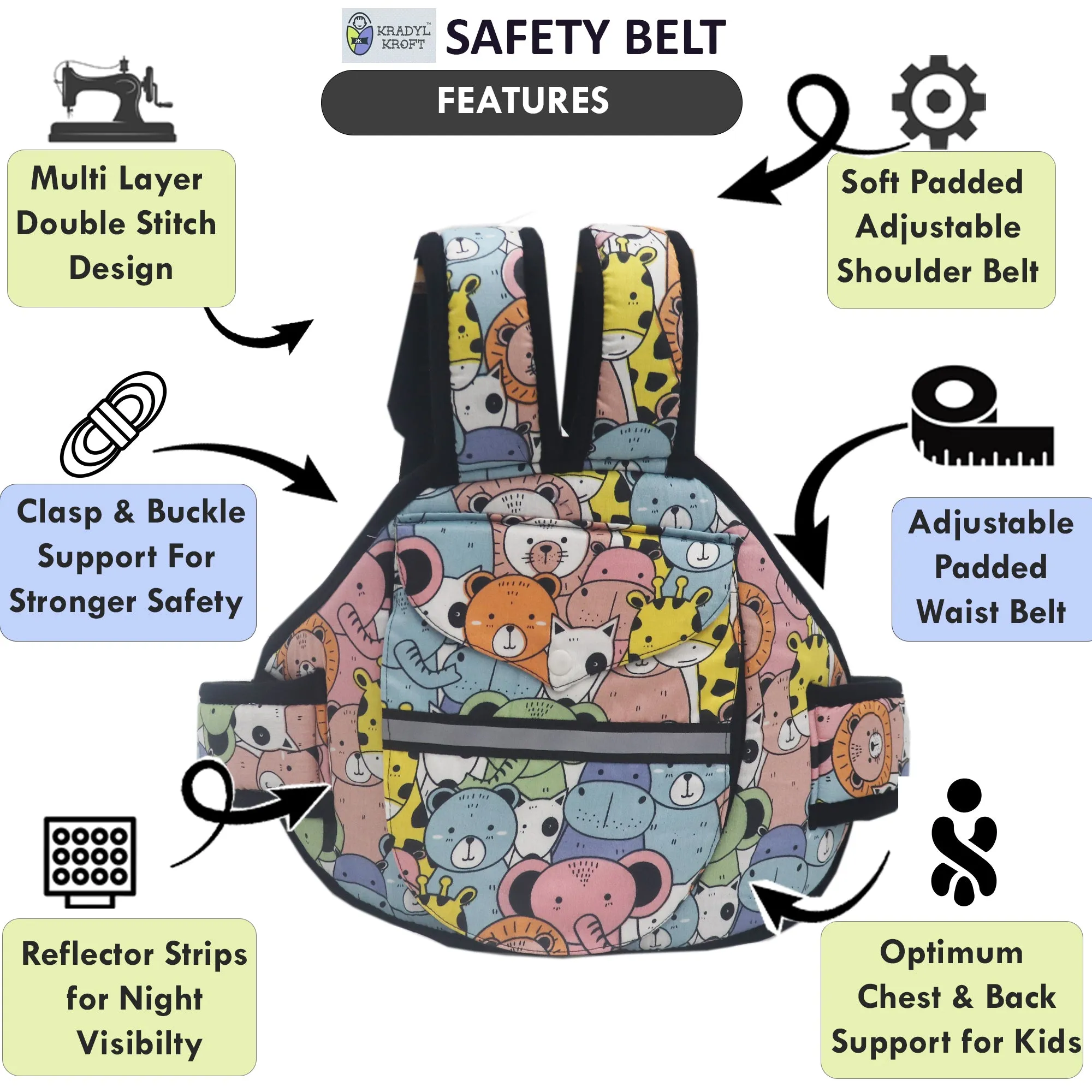 Happy Zoo Scooter Safety Belt