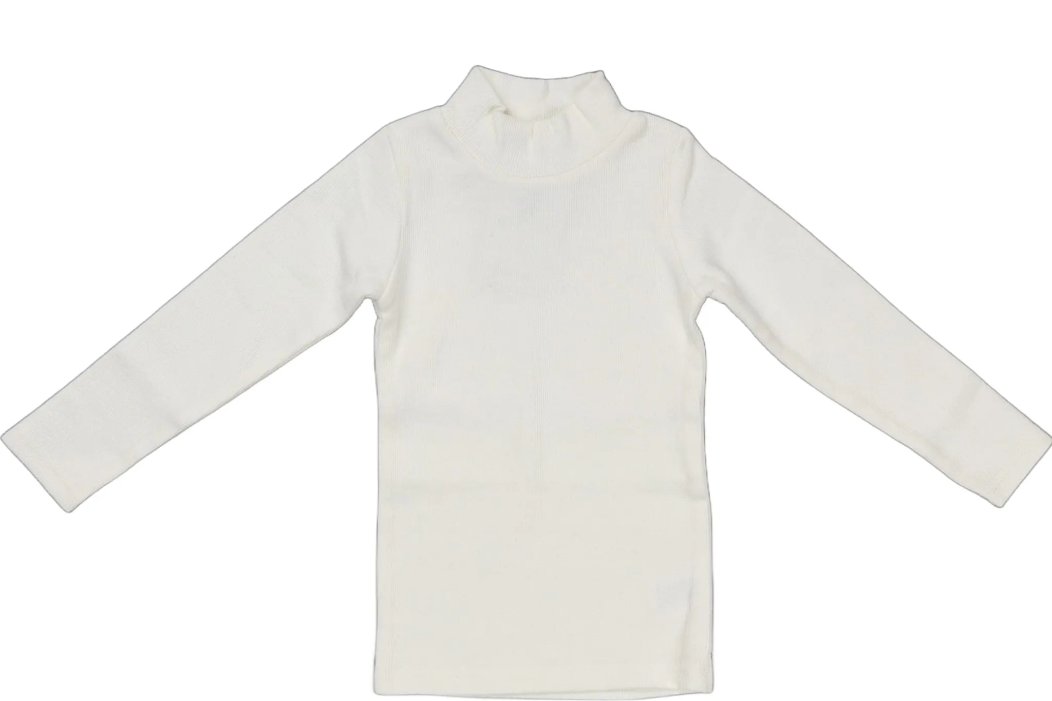 JayBee Ribbed Mockneck Winter White
