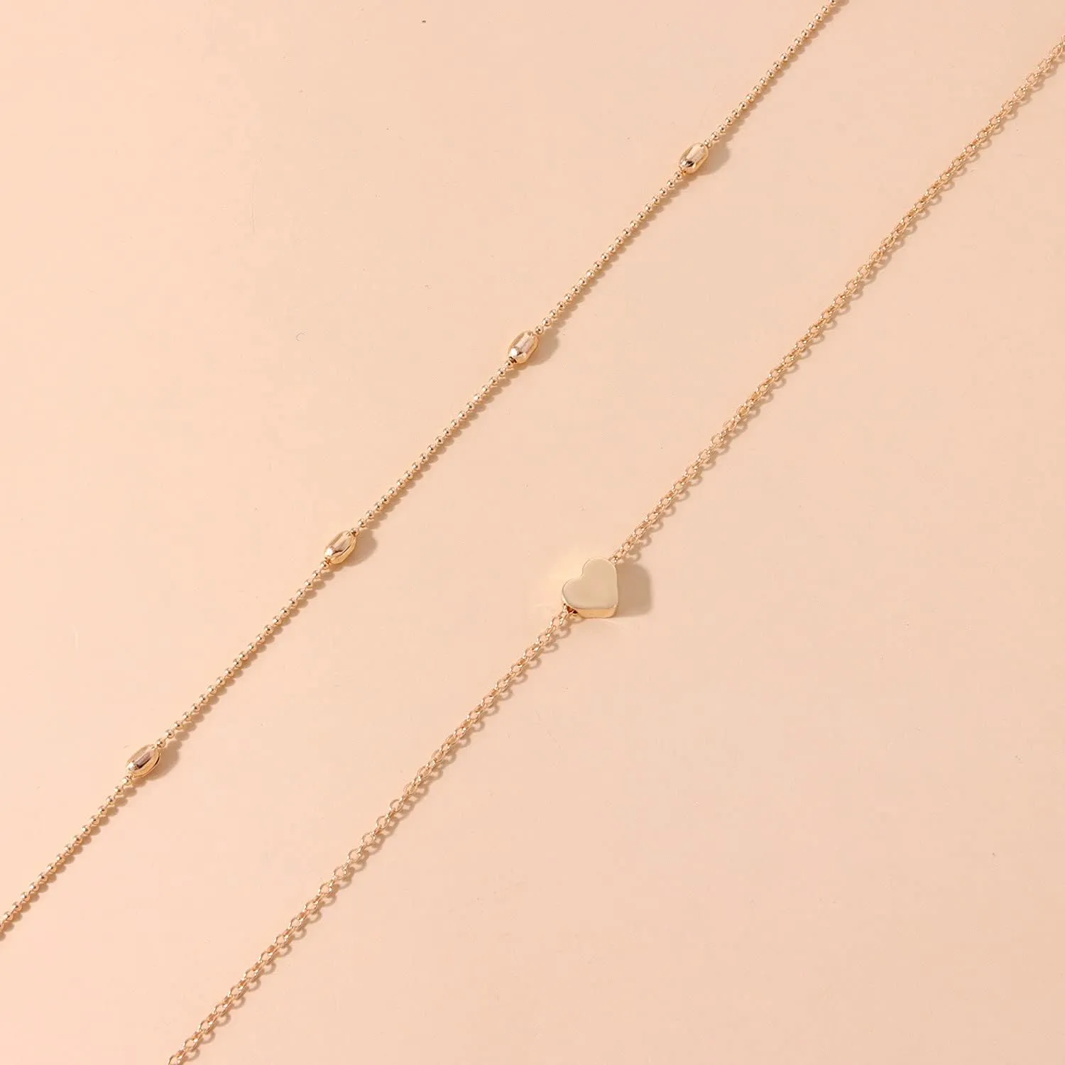 Layered Gold Silver Necklaces for Women, Simple Gold Jewelry Set Gifts for Women Layering Pendant Necklaces Trendy Jewelry